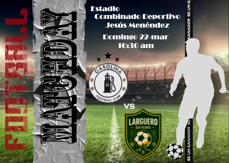 Partido Gasolina vs Larguero Bayamo Copa Interbarrios 2026.