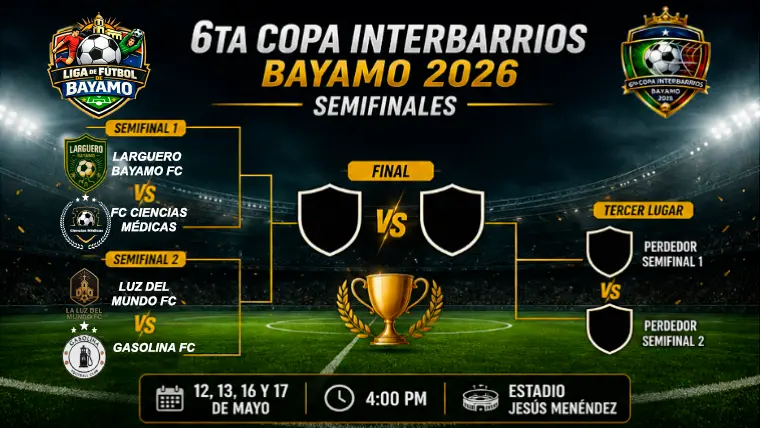 Definidas las Semifinales: Cuatro aspirantes para un trono en la 6ta Copa Interbarrios de Bayamo